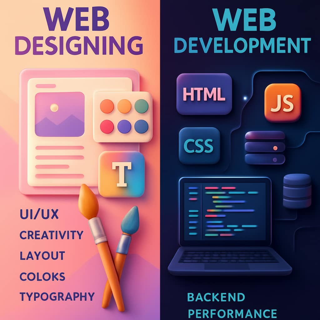 Web Designing vs Web Development